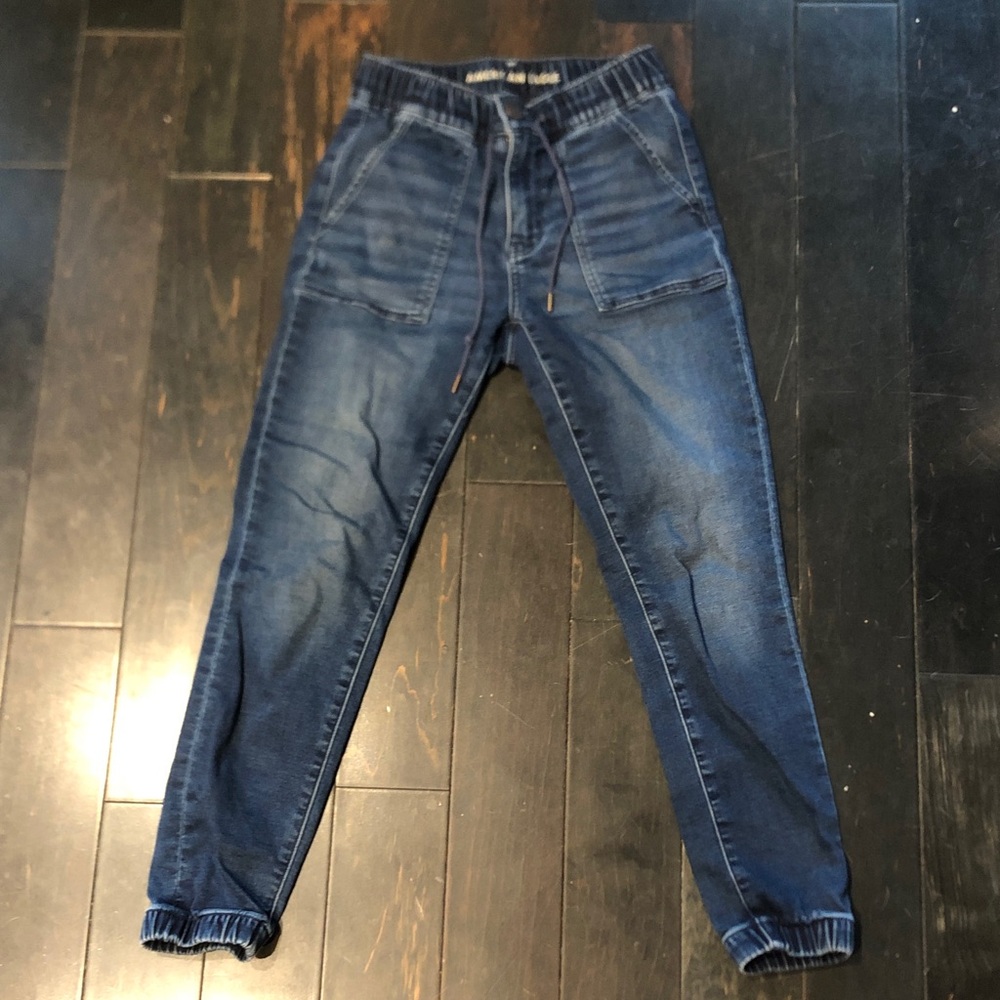 American Eagle Outfitters Dark Blue Jogger Jeans